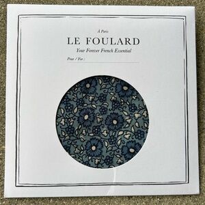 Sezane Le Foulard Blue Floral Scarf NEW